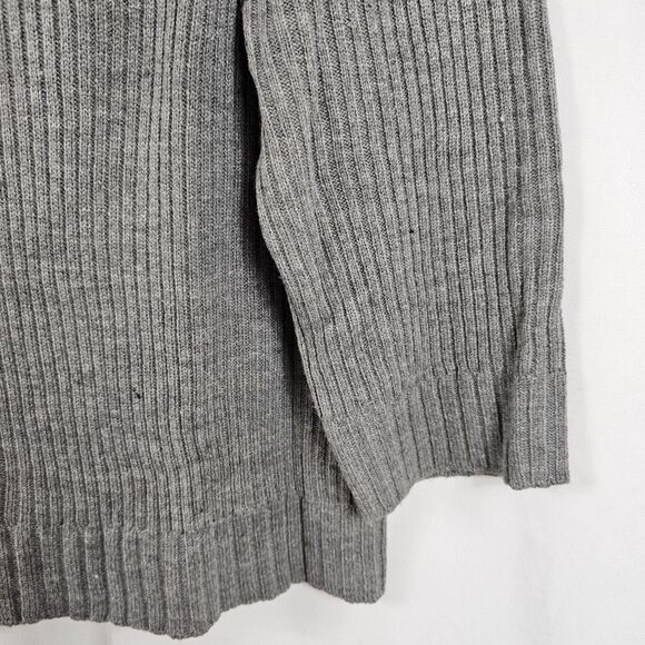 H&M Oversized Half Zip Sweater in Dark Gray - Size M - Picture 5 of 10